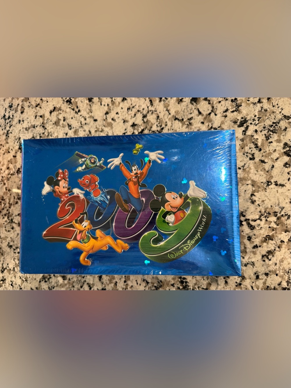 Walt Disney World Mickey & Friends Blue Holographic Gift Wrap